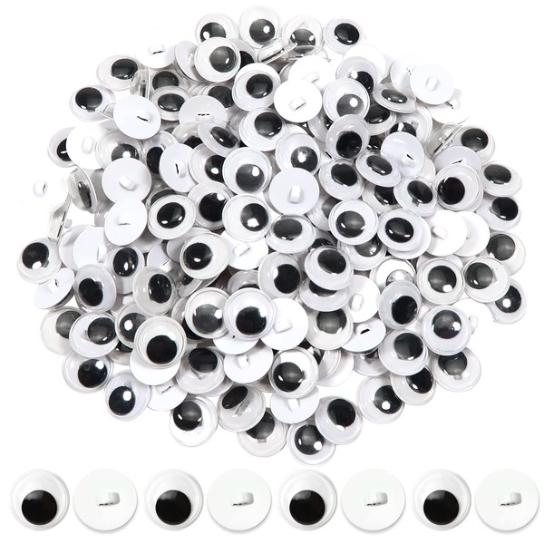 TOAOB Pack of 180 Wiggle Eyes Small Button Eyes for