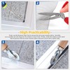 Glarks 4pcs Grey Window Screen Repair Kit, Includes 48"W x