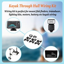 Ezbzyz EMS-1001 GridLoc Through Hull Wiring Kits for Device Battery Connections|Kayak Fishing Accessories