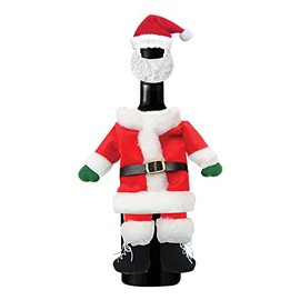 Santa Wine Bottle Outfit Felt Hostess Gift