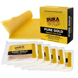 Dura-Gold - Pure Gold Superior Tack Cloth (Pack of 6), Woodworking, Automotive Paint, Tack Cloth Autobody Painting, Painters Cloths, Dust Rags, Stain Rags, Wood Staining Pads, Tac Cloths, Tacky Towel