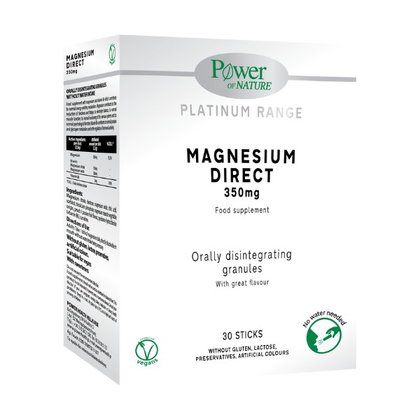 Power of Nature Platinum Range Magnesium Direct 350 mg 30