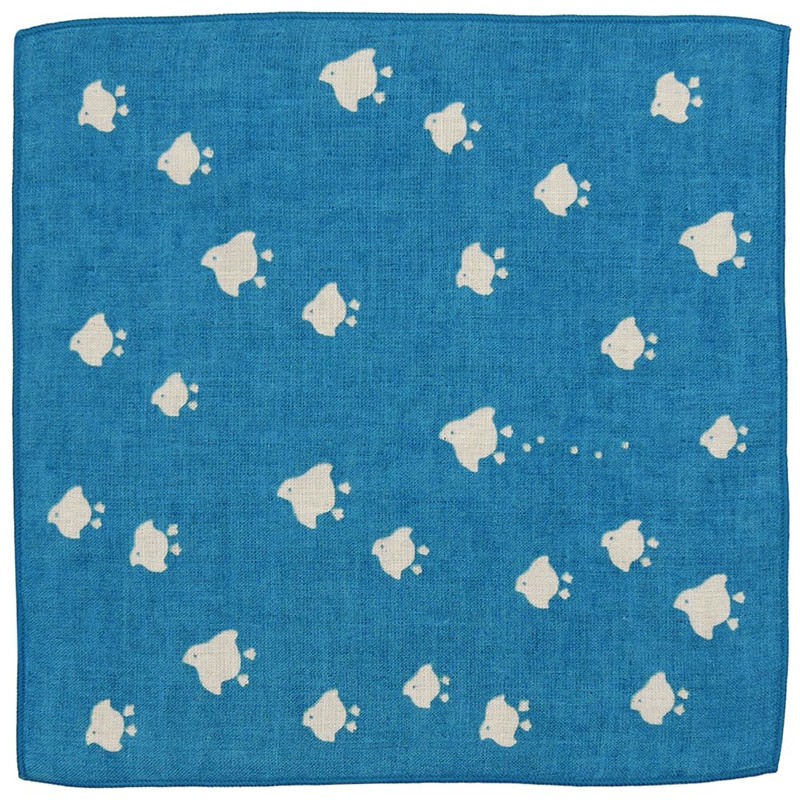 Hamamonyo Washed Towel Handkerchief Japanese Taupe