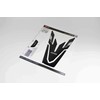 BIKE-label Tank Pad 3D Tank Protector Black Compatible with Yamaha