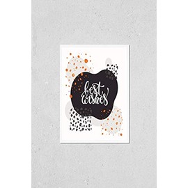 Be inspired lettering, hand drawn abstract background. Handwritten congratulations phrase typography for greetings card, banner, poster, t-shirt print, flyer design templates. Isolated clip art