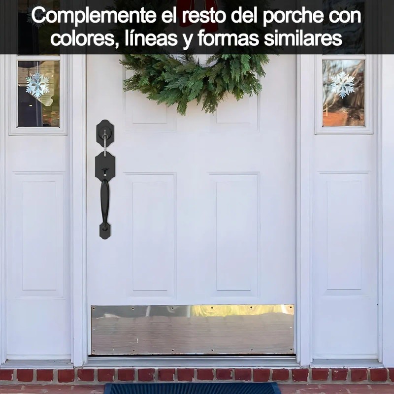 Cerradura Banna Puerta Principal Negra Aleación De Zinc Extensible 60