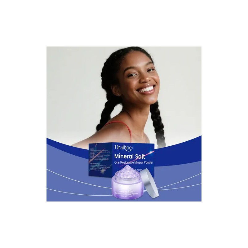 Polvo Dental Morado Oralhoe Para Un Aliento Fresco Y Cuidado