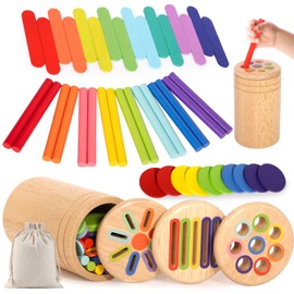 BARAKYEG Montessori Toy from 1 Year, 3-in-1 Montessori Toy from 1 2 3 Years