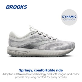 Brooks Women’s Revel 7 Neutral Running Shoe - Oyster Mushroom/Primer Gray - 8 Medium