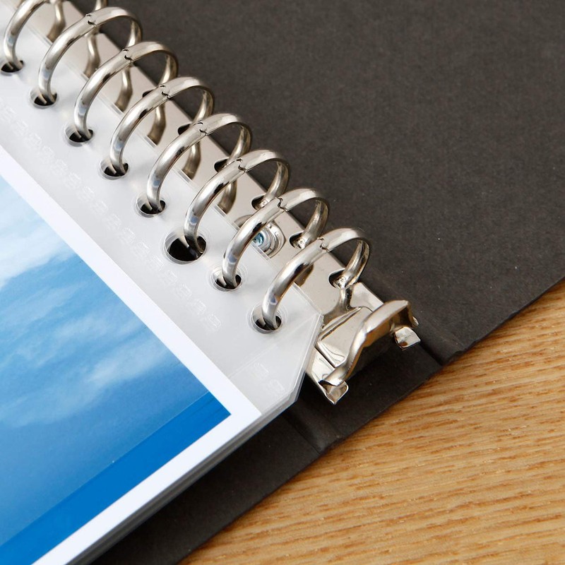 MUJI 82110098 Binder A4, 30 Holes, Dark Gray