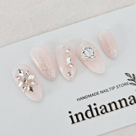 Byeolbitgra Handmade Nail Tips - Coffin Midi / 별빛그라 수제네일팁 - 코핀미디