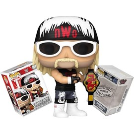 Funko WCW - Hulk Hogan Wolfpac with NWO Belt + ToyBop Protector: Retro WWE Pop! TV Vinyl Figure (Bundled with Pro-Deluxe Pop Protector Collector Case Box Gift Set)
