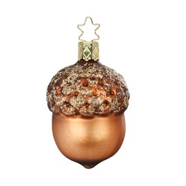 Inge-Glas Forest Acorn 10102S020 German Glass Christmas Ornament