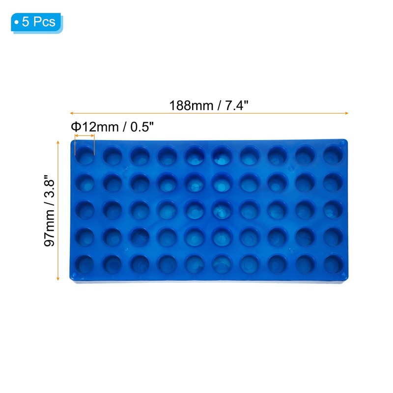 PATIKIL Vial Rack for 2ml Autosampler Vials, 5 Pack Vial