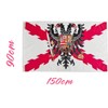 Pandiui23 Flag of BORGOÑA Cross with Bicephalous Eagle -Eagle Bicefala