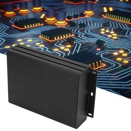 Electronic Project Aluminum Box 45×122×160mm / 1.77×4.8×6.3in Black Electronic Enclosure Case for Electronic Products and Printed Circuit Board