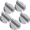 W10594481 5 Pcs W10594481 Stove Knobs Replacements Stainless Steel for