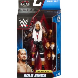 Mattel WWE Solo Sikoa Elite Collection Action Figure with Accessories, Articulation & Life-Like Detail, Collectible Toy, 6-Inch