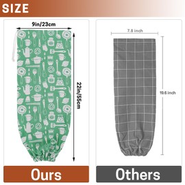 SWISSELITE 1Pcs Plastic Bag Holder, Reusable Plastic Bag Organizer Wall Mount, Large Grocery Bag Storage Dispenser, 22x9 IN