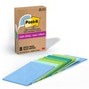 Post-it 100% Recycled Paper Super Sticky Notes, Lined, 4 in.