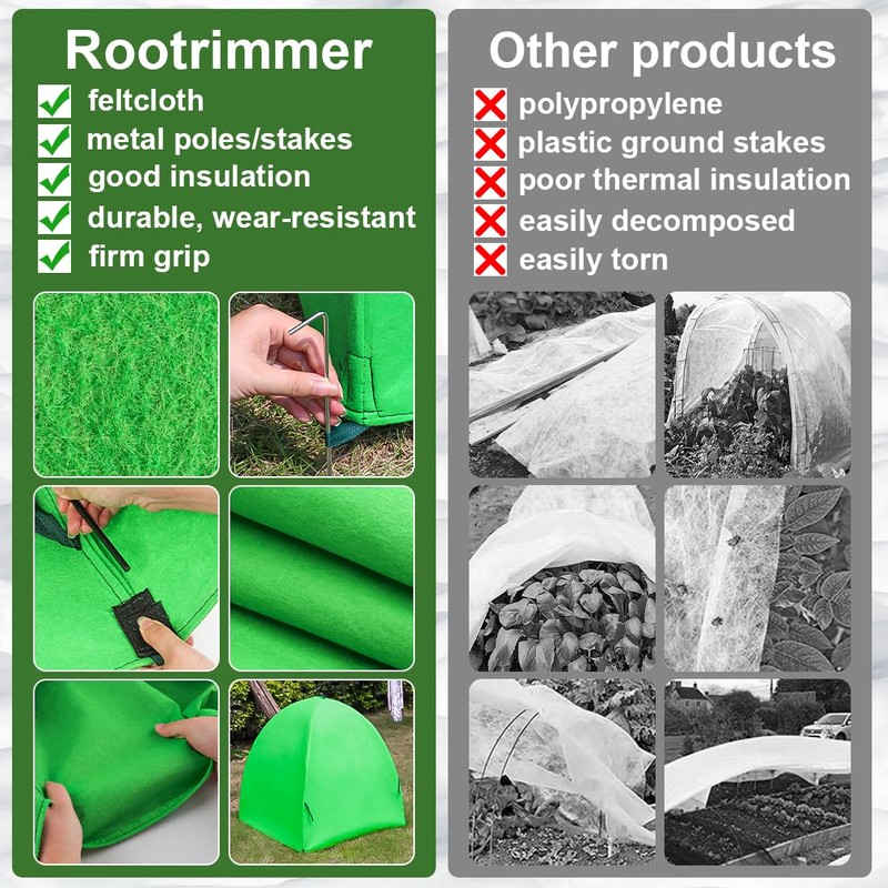 Plant Covers Freeze Protection for Winter, Outdoor Garden Frost Cover