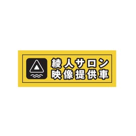 Ayjin Salon Car Sticker 7.1 x 2.5 inches (180 x 63 mm), 4.7 x 1.7 inches (120 x 42 mm), Set of 2 Large and Small) Trademark Application