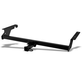 Class 1 I Black 1.25" Receiver Tube Rear Bumper Trailer Tow Hitch Towing Mount Compatible with 04-11 Volvo S40 / 05-11 V50 4 Door Wagon