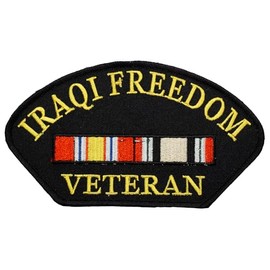 United States Veteran Iraqi Freedom Wearable Iron On Patch 3 x 5 Inches