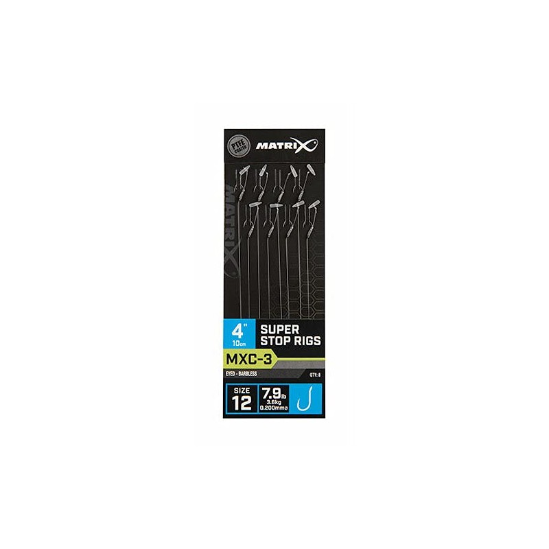Matrix MXC-3 SUPER STOP RIGS 10CM/4INS (12)