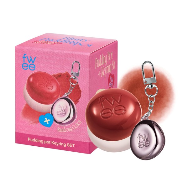 fwee fwee Blurry Pudding Pot + Keychain SET | Airbrushed