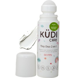 KUDI CARE Tiny Duo Protector Solar Mineral con Repelente Natural Citronella 2 en 1 Roll On FPS 50 para Bebés y Niños 100 ml