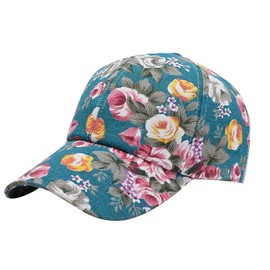 Peony Color Baseball Cap Casual Trend Duck Cap Outdoor Sun Hat Women Hats Fashion (Blue, One Size)