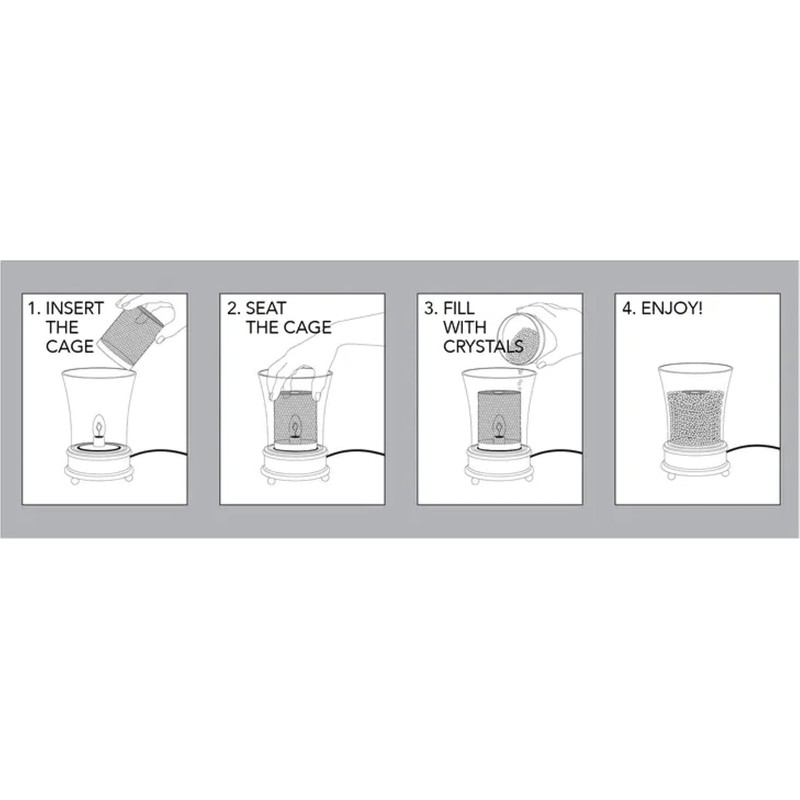 LA TEE DA Madison Ooh La Lamp Aroma Crystal Warmer