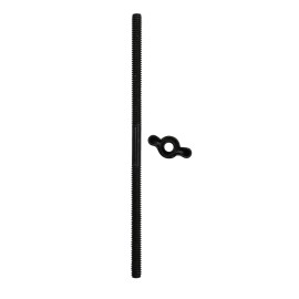 Cobra-Tek Automotive Air Cleaner Stud And Wing Nut 6" Long 1/4-20 Black Steel Single