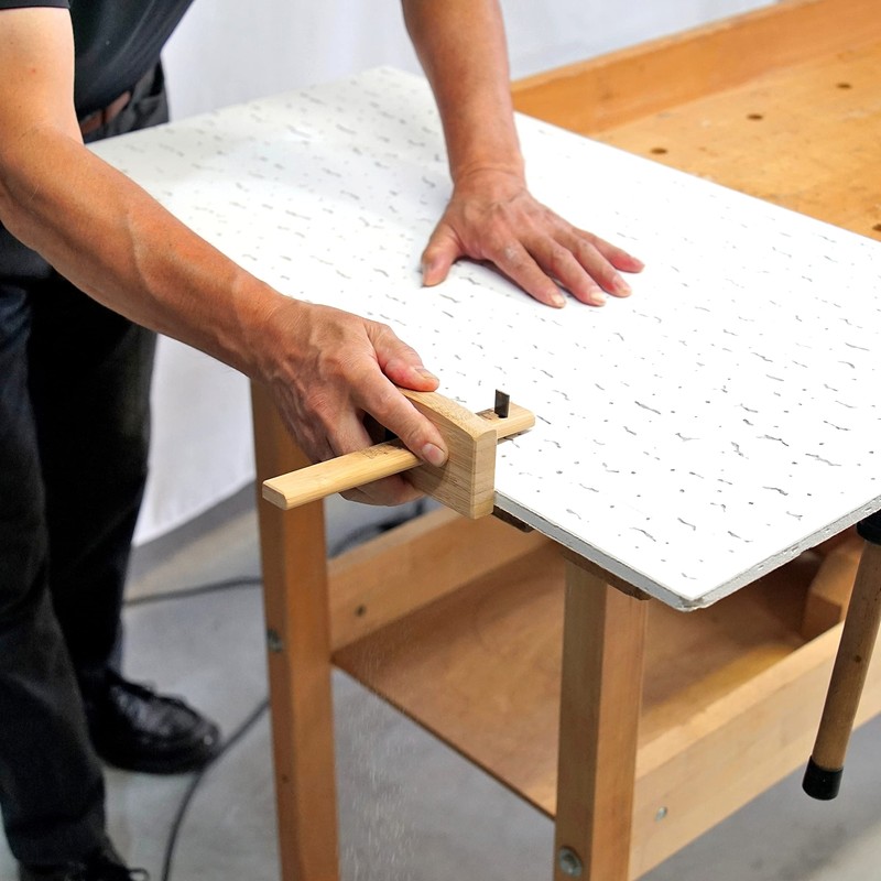 角利 ネジ止スジ毛引 刃収納タイプ 90mm