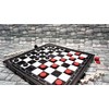 Magnetic Checkers Board Game and Magnetic Checker Pieces, 9.8 x