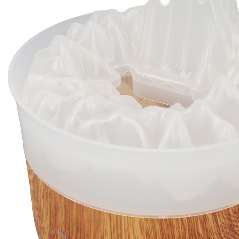 Rain Cloud Humidifier 7 Colors Light Remote Control Wood Grain