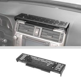 JWWY for 4runner Center Console Extension Holder Mount Dashboard Mounting Bracket Trim for 2010-2025 Toyota 4runner Interior Accessories, Alloy Black 2PCS