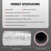 VEVOR 4 Inch Insulated Flexible Duct R-6.0，25 Feet Long with