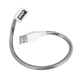 daier 3Pcs 30cm Flexible USB Male to Female Stand Holder Data Power Gooseneck Short Cable