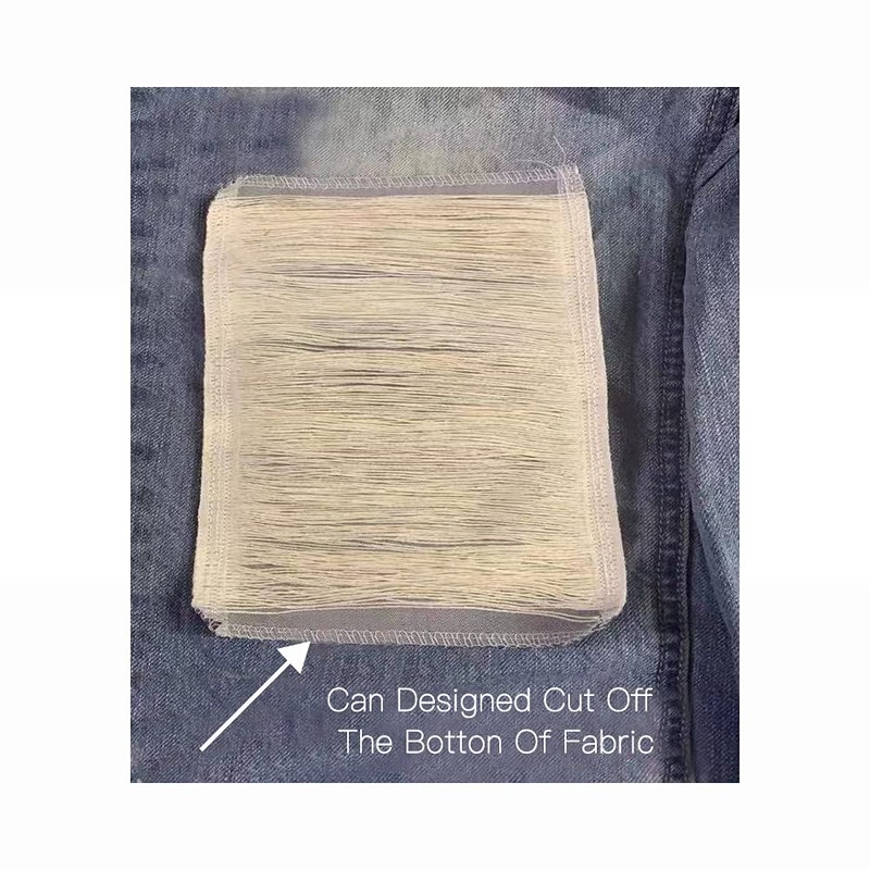 2Pcs DIY Sewing on Jeans Craft Decoration Accessories,Pattern Cotton Patches
