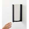 Yamazaki 3399 Magnetic Kitchen Paper Holder with Stopper, Black, Approx.