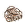 VINGTAINE Rose Hair Claw Openwork Pattern Simple Office Hair Clip