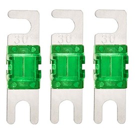 Mini ANL 30 Amp Fuse For Automotive Marine Audio Video System Electronics Fuse 3 Pack (30A)