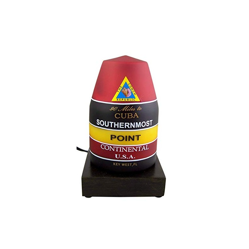 Southernmost Point Key West Buoy Landmark Lamp, 7 1/2 Inch