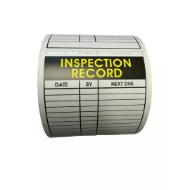 Labels and More 3-1/2" x 5" SERVICE RECORD INSPECTION Service Labels Stickers 300/Roll)