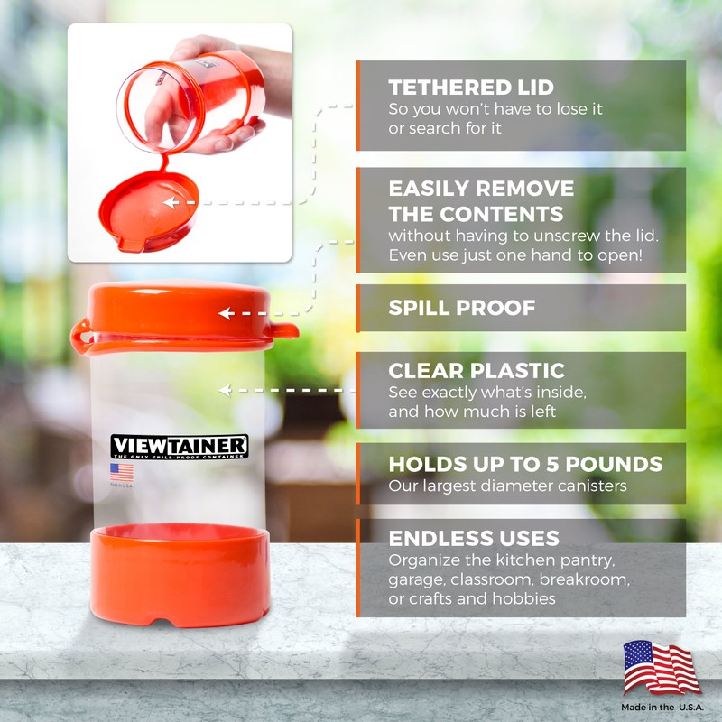 Viewtainer Tethered-Top Container 5-Pack (Primary)