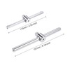 uxcell 1/4" and 3/8" Drive Sliding T-Handle Socket Wrench Chrome