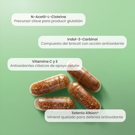 Matter MegAntiox Multivitaminico | NAC, Ácido Alfa Lipoico Bio-Enhanced®, I3C, Vitamina C y E, Selenio Albion® y Glicina | Protección Celular y Bienes