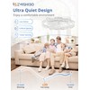 ZMISHIBO Ceiling Fans with Lights | 24 inch Low Profile